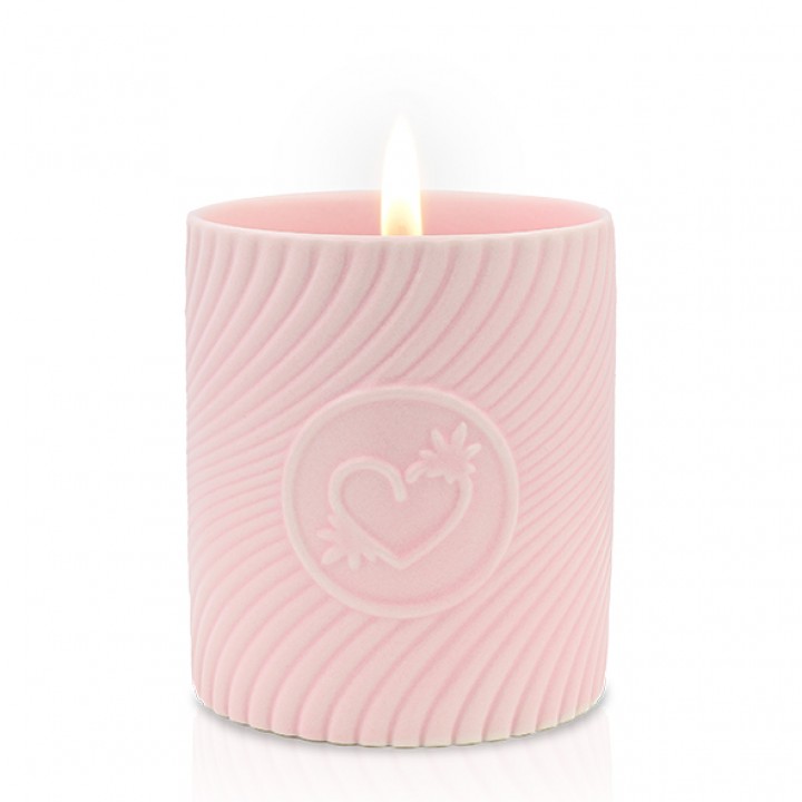 HighOnLove - Pink Massage Candle Strawberries & Champagne