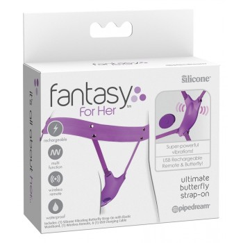 Vibrējoša josta Fantasy For Her Ultimate Butterfly Strap-On