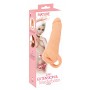 Masturbators un dzimumlocekļa uzmava vienā Nature Skin 2in1 Extension + Masturbator, L