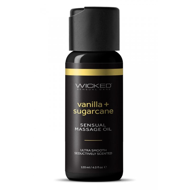 WICKED SENSUAL MASSAGE OIL VANILLA SUGARCANE 120ML