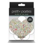 PRETTY PASTIES HEART AND FLOWER GLOW 2 PAIR