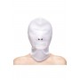 FETISH & FASHION ZIPPERED MOUTH HOOD WHITE