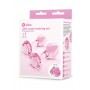 B-VIBE PINK ROSES GLASS BUTT PLUG TRAINING SET