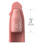 FANTASY X-TENSIONS ELITE 9 INCH SLEEVE VIBRATING 3 INCH PLUG WITH REMOTE LIGHT - Pipedream