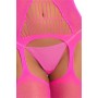 FLIGHT RISK SHEER BODYSTOCKING PINK, OS