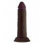 SHAFT MODEL J 5.5 INCH LIQUID SILICONE DONG MAHOGANY