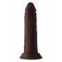 SHAFT MODEL J 5.5 INCH LIQUID SILICONE DONG MAHOGANY