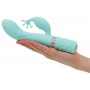 Vibratorius G Spot Kinky Rabbit, mėlynas