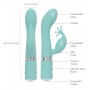 Vibratorius G Spot Kinky Rabbit, mėlynas