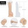 Nuoga priklausomybė - realistiška vibruojantis ir besisukantis dildo - 20 cm