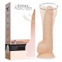 Nuoga priklausomybė - realistiška vibruojantis ir besisukantis dildo - 20 cm