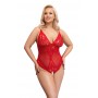 Crotchless Body red 2XL - Cottelli CURVES