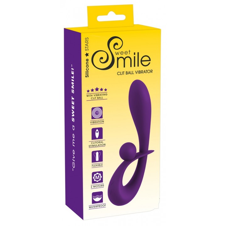 Vibrators Sweet Smile Clit Ball, violets