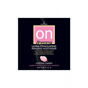 SENSUVA ON INSANE ULTRA-STIMULATING PERSONAL MOISTURIZER COTTON CANDY 6 ML