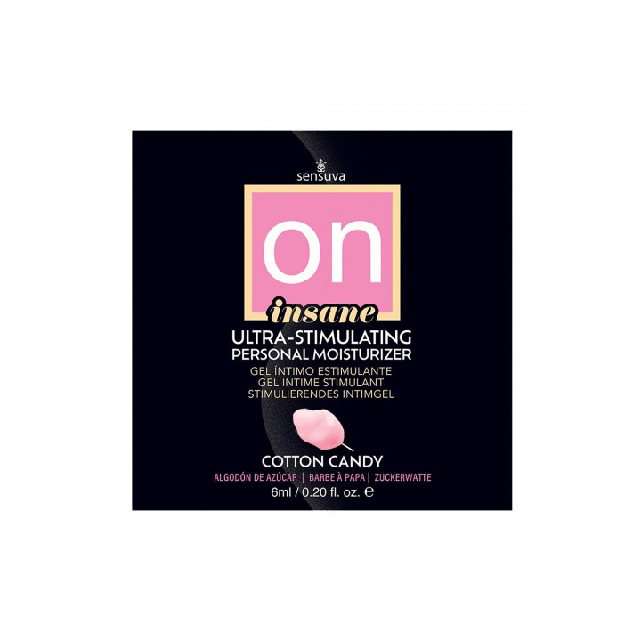 SENSUVA ON INSANE ULTRA-STIMULATING PERSONAL MOISTURIZER COTTON CANDY 6 ML