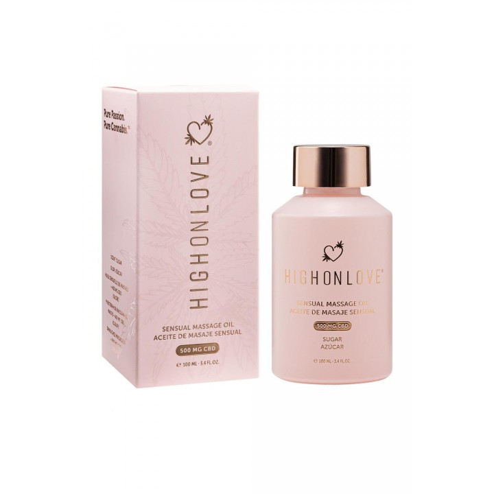 Masažinis aliejus Highonlove Sugar High, 100 ml, Native Masažinis aliejus Highonlove Sugar High, 100 ml, Native