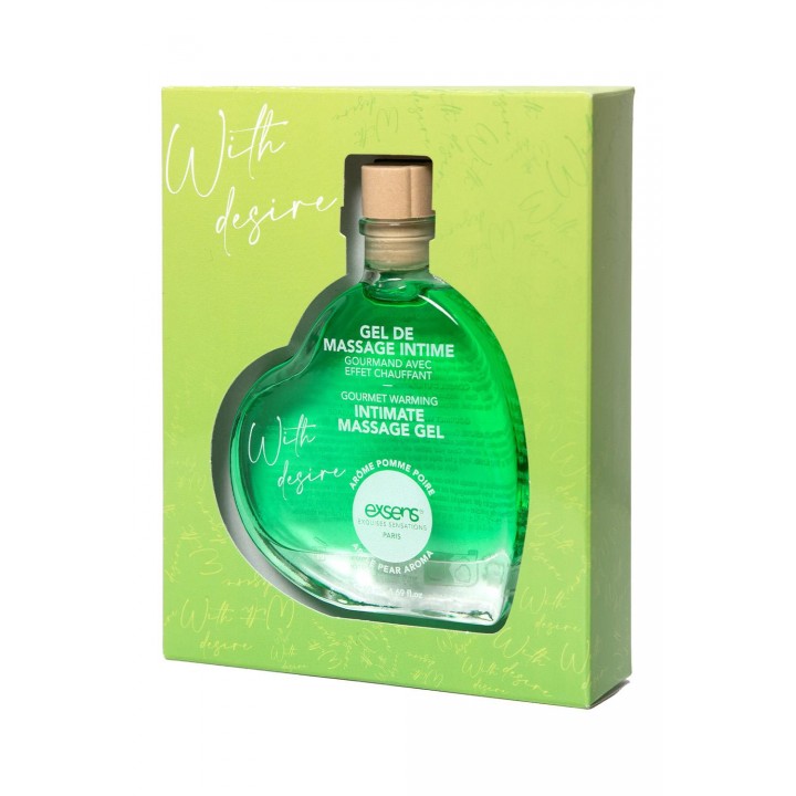 EXSENS WITH DESIRE - APPLE PEAR AROMA MASSAGE GEL 50ML
