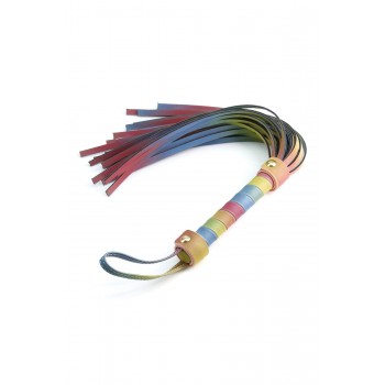 Botagas NS Novelties Spectra Bondage flogger, įvairių spalvų