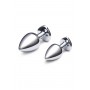 B-VIBE JEWEL HEART METAL BUTT PLUG TRAINING SET