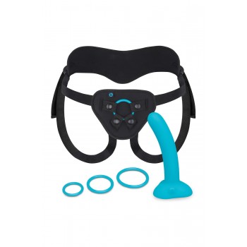 B-VIBE EVERY BODY STRAP-ON HARNESS SET WITH 6 INCH SILICONE DILDO PEG