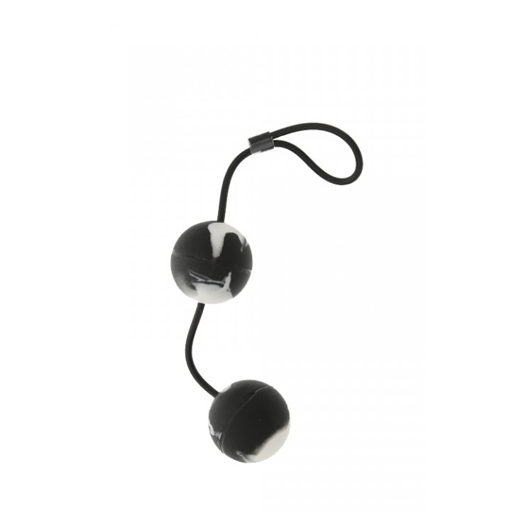 Marbilized duo balls - black