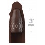 FANTASY X-TENSIONS ELITE 9 INCH SLEEVE VIBRATING 3 INCH PLUG WITH REMOTE BROWN - Pipedream