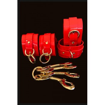 KINKY DIVA HOGTIE & CUFFS RED