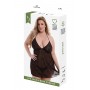 BACI ECO LACE AND MESH CHEMISE BLACK, Q - Baci Lingerie