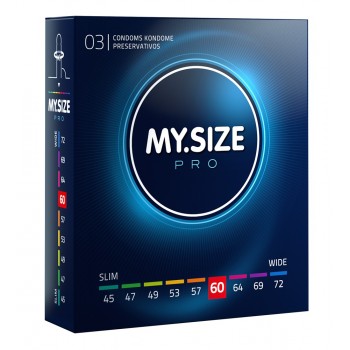 MY SIZE PRO CONDOMS 60 MM 3 UNITS