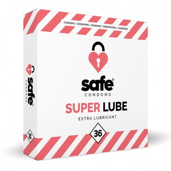 Prezervatīvi Super Lube Safe: Daudzums - 36 Vienības