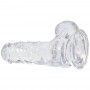 Crystal Addiction - Transparent Dildo - 15 cm