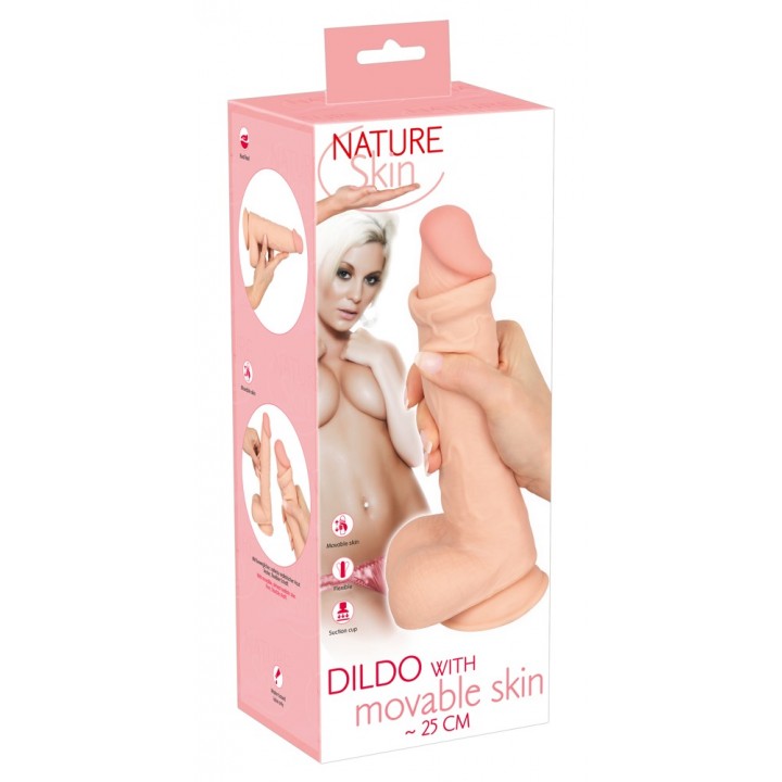 NS Dildo with movable skin 25