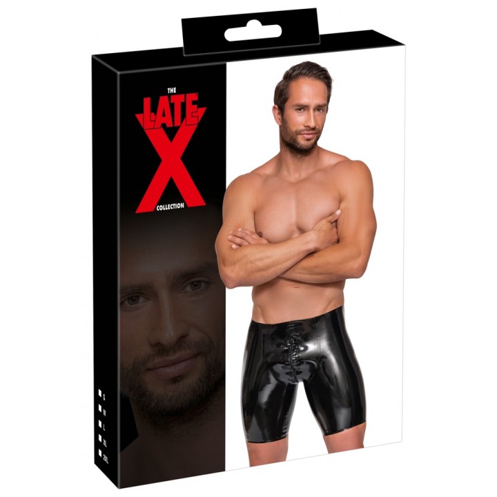 Men's Latex Pants Zip 2XL - Late X