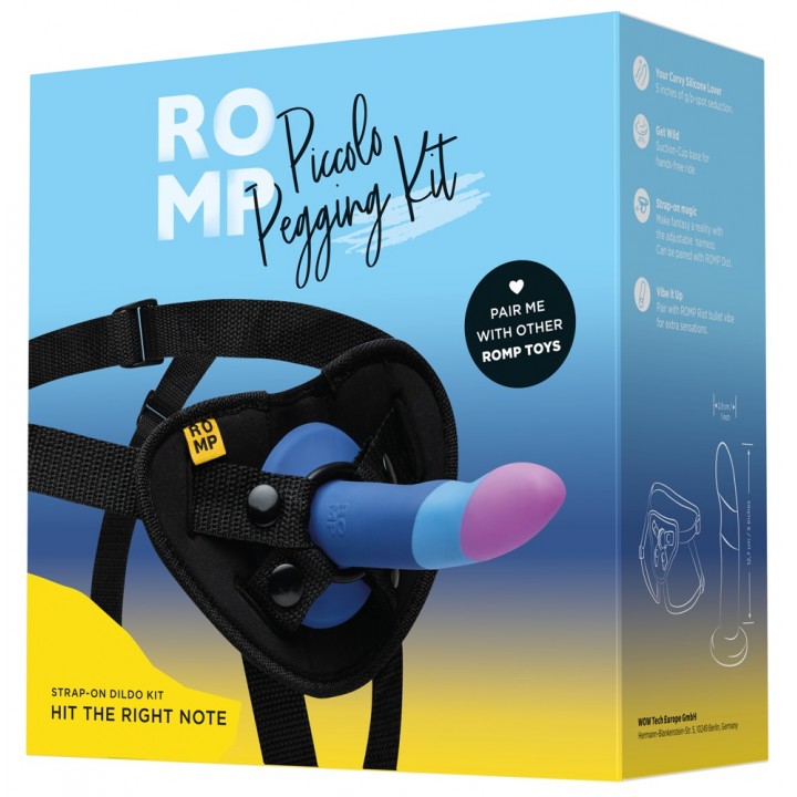 Dildo Romp Piccolo Pegging Kit, krāsains