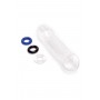 SIZE UP CLEAR VIEW TEXTURED PENIS EXTENDER WITH BALL LOOP