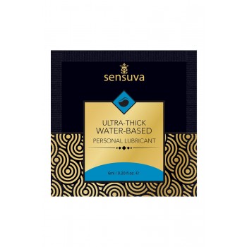 SENSUVA ULTRA–THICK WATER-BASED PERSONAL LUBRICANT ORIGINAL UNFLAVORED 6 ML