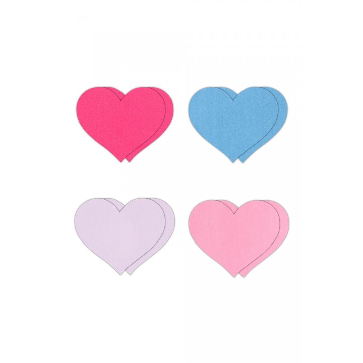 PRETTY PASTIES HEART II ASSORTED 4 PAIR