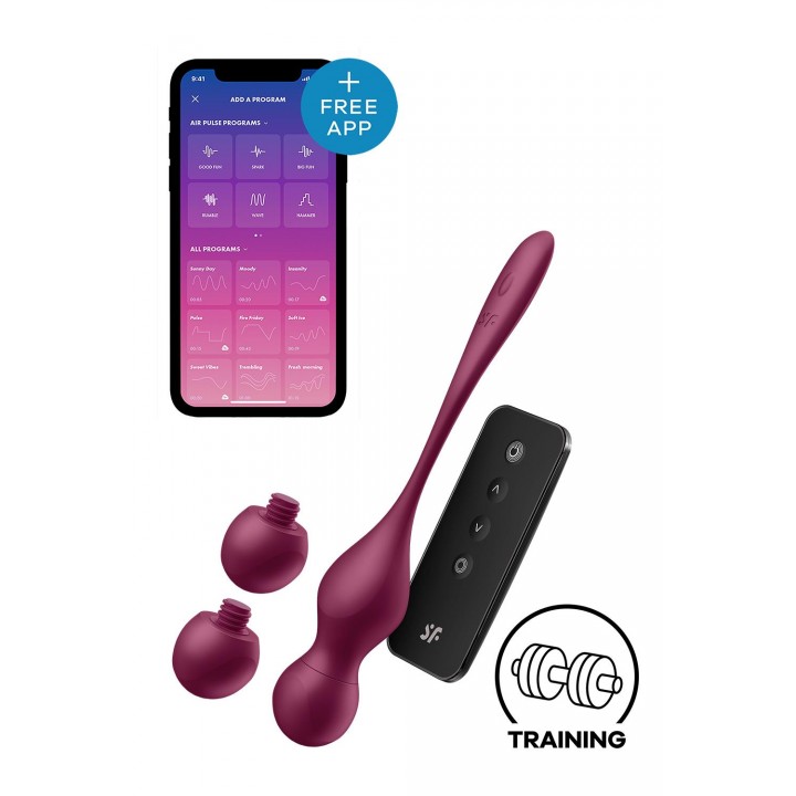 SATISFYER LOVE BIRDS VARY WINE RED