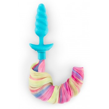 B-VIBE UNICORN PLUG WITH RAINBOW TAIL