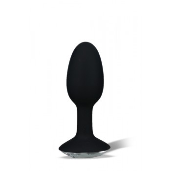 Anālie ielikņi aizbāznis crystal amulet silicone butt plug small