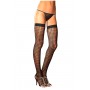 QUARTER CROCHET NET THIGH HIGH BLACK, OS