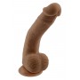 SELOPA 7 INCH 17 CM NATURAL FEEL FLEXSKIN DILDO DARK - Selopa