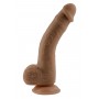 SELOPA 7 INCH 17 CM NATURAL FEEL FLEXSKIN DILDO DARK - Selopa