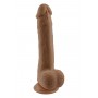 SELOPA 7 INCH 17 CM NATURAL FEEL FLEXSKIN DILDO DARK - Selopa