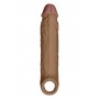 SHAFT SHEATH MODEL F SIZE 1 7.8 INCH LIQUID SILICONE SLEEVE OAK - Shaft