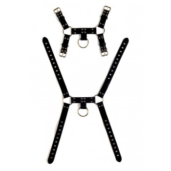 VIRGITE MAN BONDAGE BODY HARNESS MOD. 2 BLACK