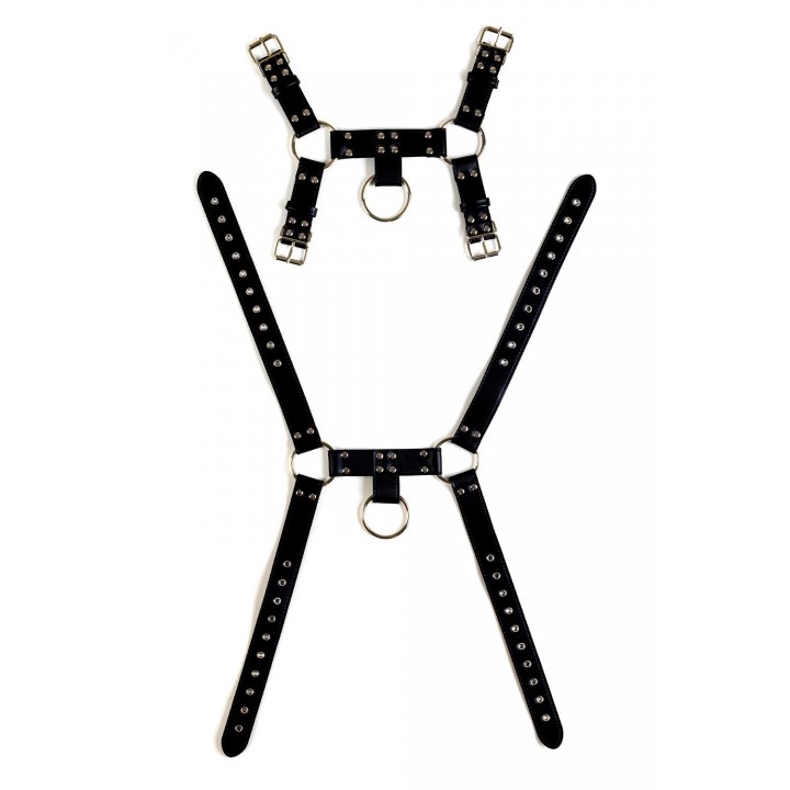 VIRGITE MAN BONDAGE BODY HARNESS MOD. 2 BLACK