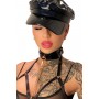 KINKY DIVA O-RING COLLAR + LEASH BLACK/GOLD