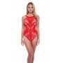 BACI JACQUARD BODYSUIT RED, OS