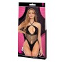 LAPDANCE FISHNET HALTER BODYSUIT BLACK, OS